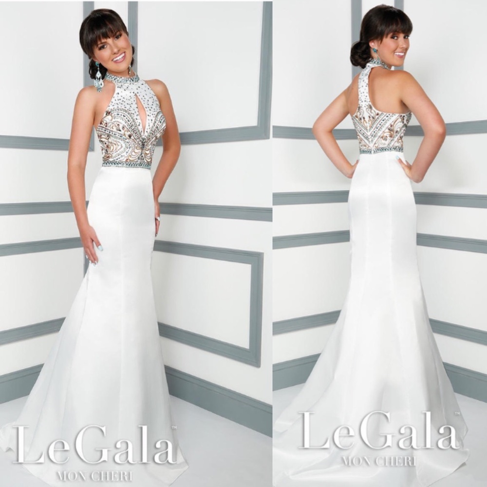 LeGala by Mon Cheri Bejeweled Prom Dress